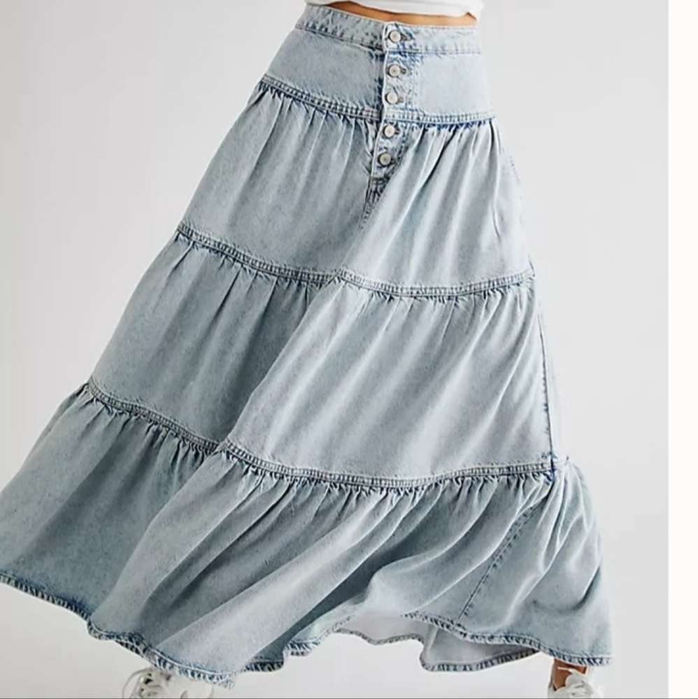 Free People Dreamweaver Maxi Skirt